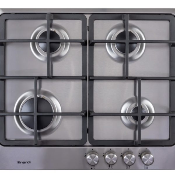 Nardi 60cm 4-Burner Built-in Gas Hob with Cast Iron Supports - Italian design & components (VG40 EAVX)
