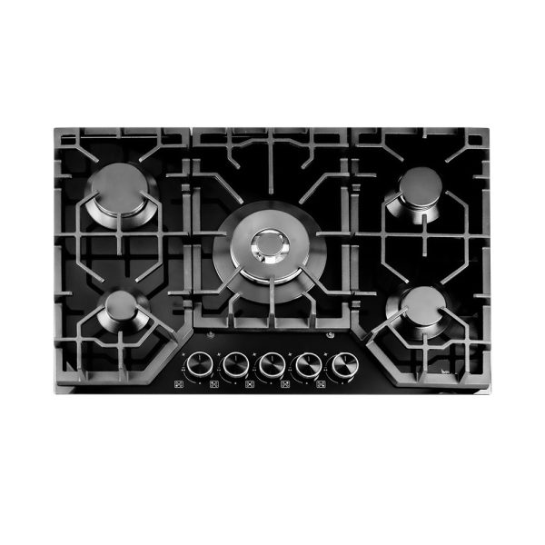 Condor Vanilla 90cm Built-In Gas Hob Glass Series -  Black  - VN3 5FX