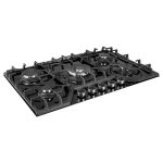 ⁦Condor Vanilla 90cm Built-In Gas Hob Glass Series -  Black  - VN3 5FX⁩ - الصورة ⁦3⁩