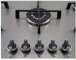 ⁦Nardi 90cm 5-Burner Built-in Gas Hob with Cast Iron Supports - Italian design & components (FLG95 EAVX)⁩ - الصورة ⁦2⁩