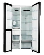 ⁦Nardi 616L No Frost T-Door Refrigerator -Dark Stainless Steel- NRS830DX⁩ - الصورة ⁦2⁩