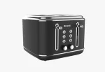NARDI Toaster Retro Black 4 Slices