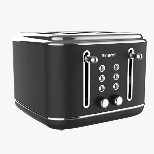 NARDI Toaster Retro Black 4 Slices