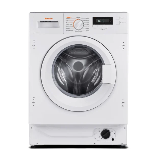 NARDI 8/6 KG Front Loading Washing Machine Built-in white - NLAF-KCI34W